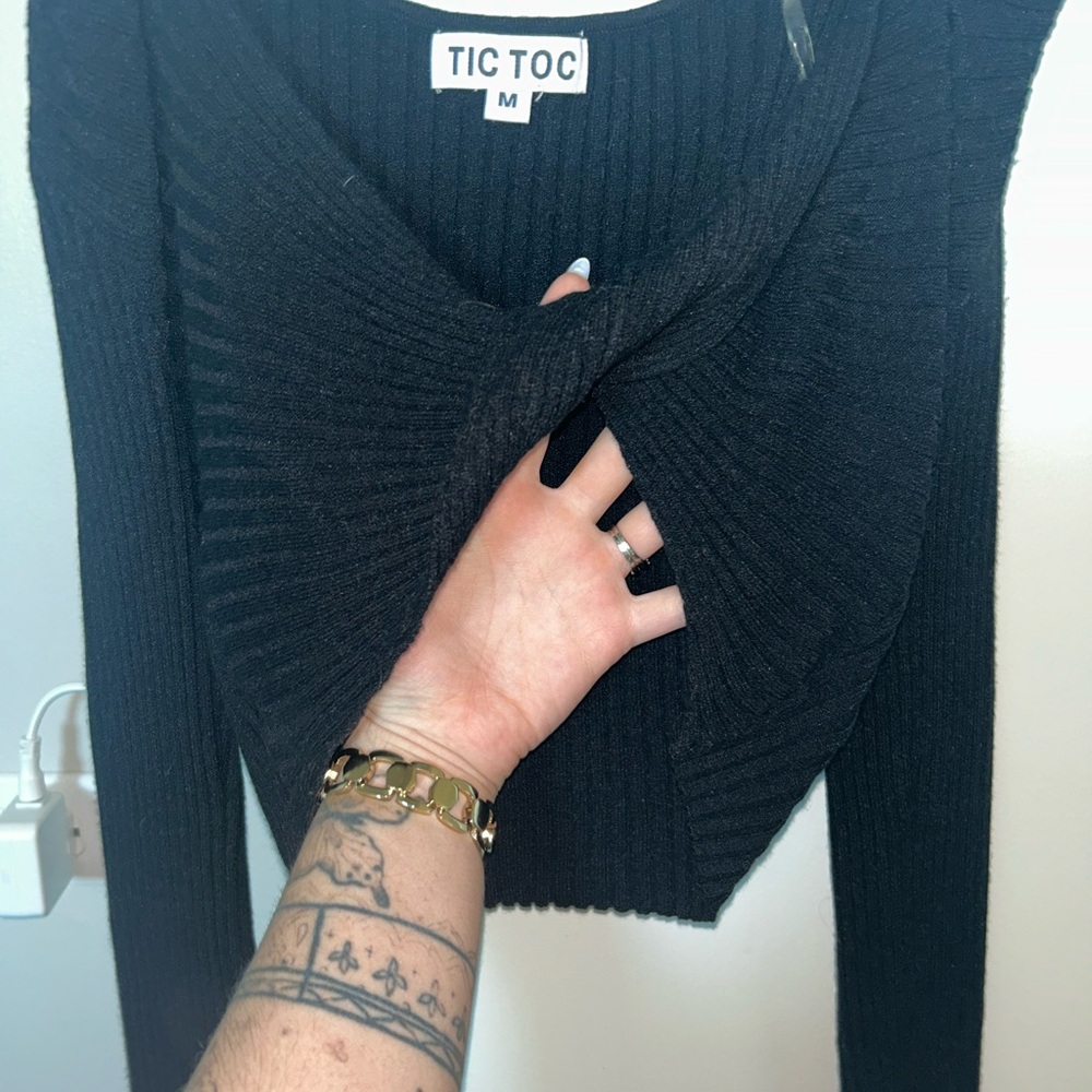 TIC TOC Black Knit Sweater